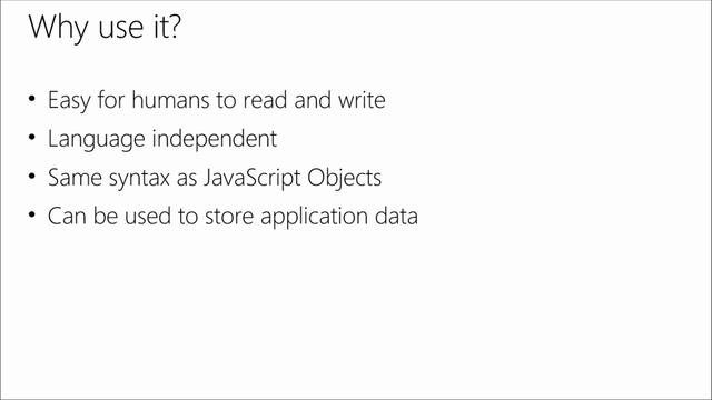 Введение в использование формата JSON в C# смотреть онлайн
