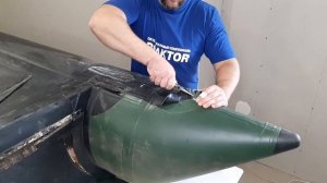 Ремонт лодки ПВХ: замена транца. Транцевая плита 24мм. Часть 1 разбираем лодку.