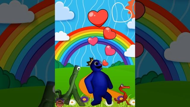 ИГРА Rainbow Friends роблокс анимация монстров синий монстр зеленый монстр оранжевый монстр #shorts смотреть онлайн