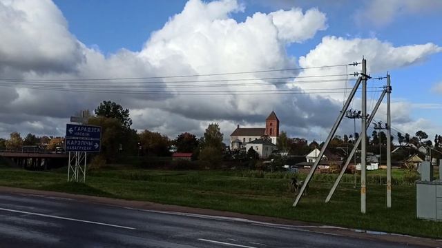 Поселок Мир и Мирский ? замок, проезжая мимо. Как там, маленький обзор Беларусь, Гродненская област смотреть онлайн