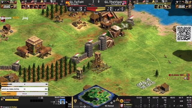 THE VIPER VS TATOH GRAN FINAL BO7 Warlords Waiting Room Age of Empires 2!! смотреть онлайн