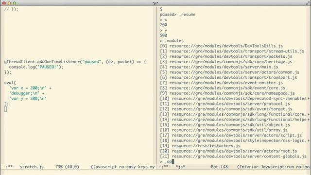 devtools server repl смотреть онлайн