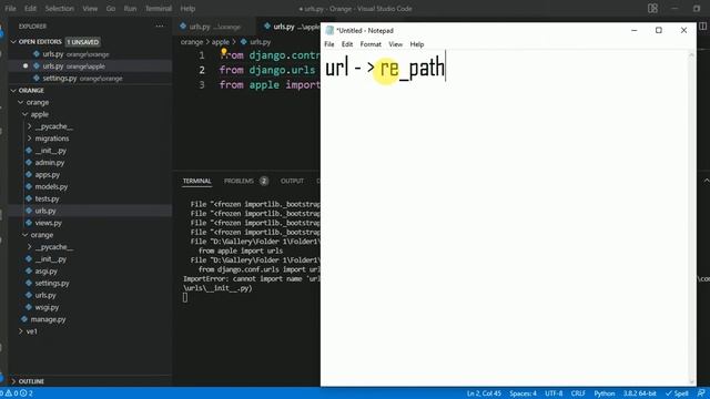 ImportError: cannot import name 'url' from 'django.conf.urls' solved in Django смотреть онлайн