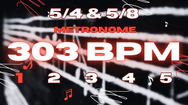 303 BPM - 5/4 & 5/8 Metronome смотреть онлайн