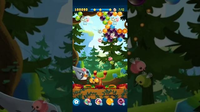 Angry Birds Pop Silver's Treasure Trail Levels 1 to 5 (no added boosters used) chest prize 10 gems смотреть онлайн