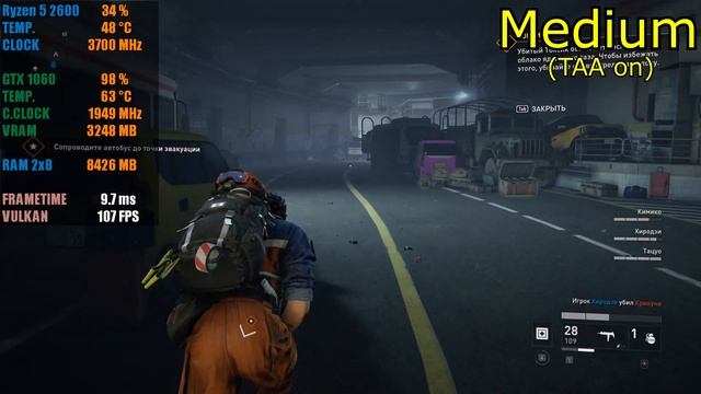 World War Z - Ryzen 5 2600 - MSI GTX 1060 6GB Gaming X - 16GB RAM (2x8) 3200Mhz смотреть онлайн