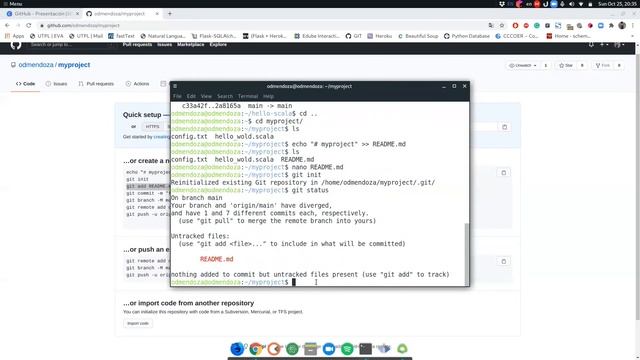 GitHub | Creación de respositorios, publicación de código fuente y resolución de conflictos. смотреть онлайн