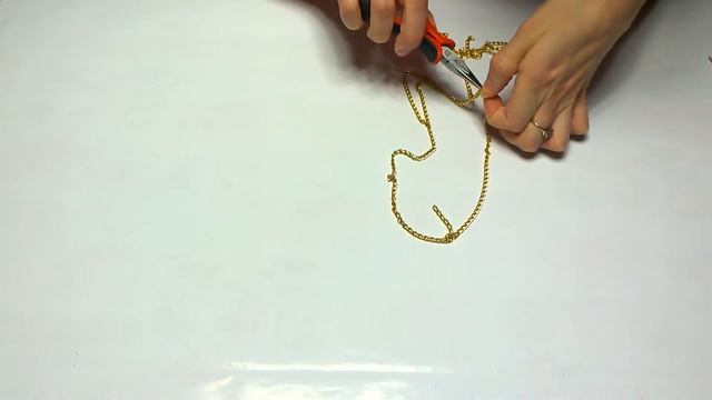 Цепочка-воротник, украшение своими руками. Мастер класс. смотреть онлайн