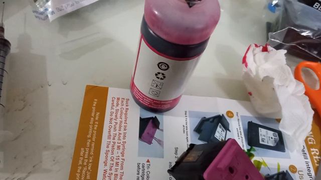 How to Refill HP 680 Colored Ink Cartridge | Deskjet | Step By Step | HP Ink Refill смотреть онлайн