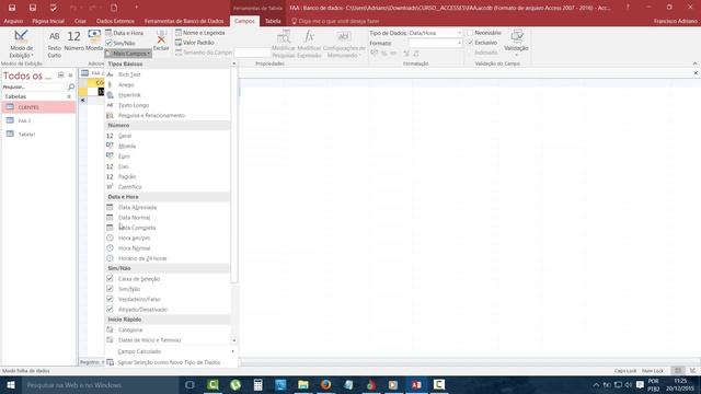 2 2 ACCESS CRIANDO TABELAS смотреть онлайн