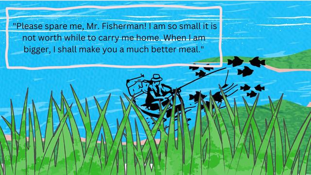 Aesop's Fables: "The Fisherman & the Little Fish" 🧑🌾🐠 | Short & Moral Stories for Children 👦👧 . смотреть онлайн