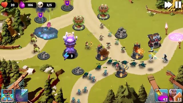 Castle Creeps TD - Chapter 15 Level 59-Trolling Fields 3 Stars смотреть онлайн