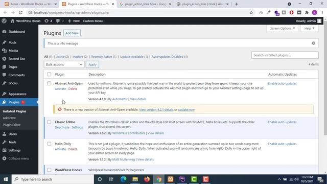 WordPress Hooks Tutorial for beginners in Hindi/Urdu Part #21| plugin action links filter hook смотреть онлайн