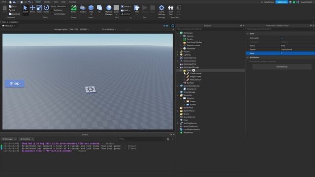 Tool Shop in ROBLOX Studio WITHOUT SCRIPTING смотреть онлайн
