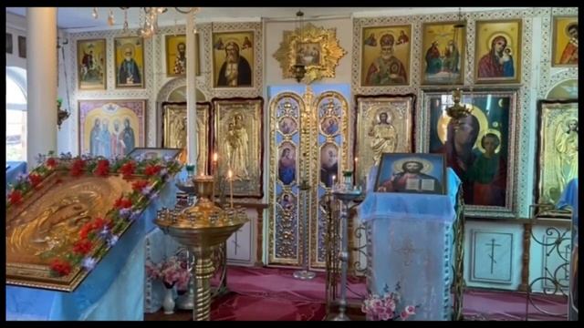Казанская икона Божией Матери. Литургия. ст. Отрадная РПАЦ 21.07.2023 г смотреть онлайн