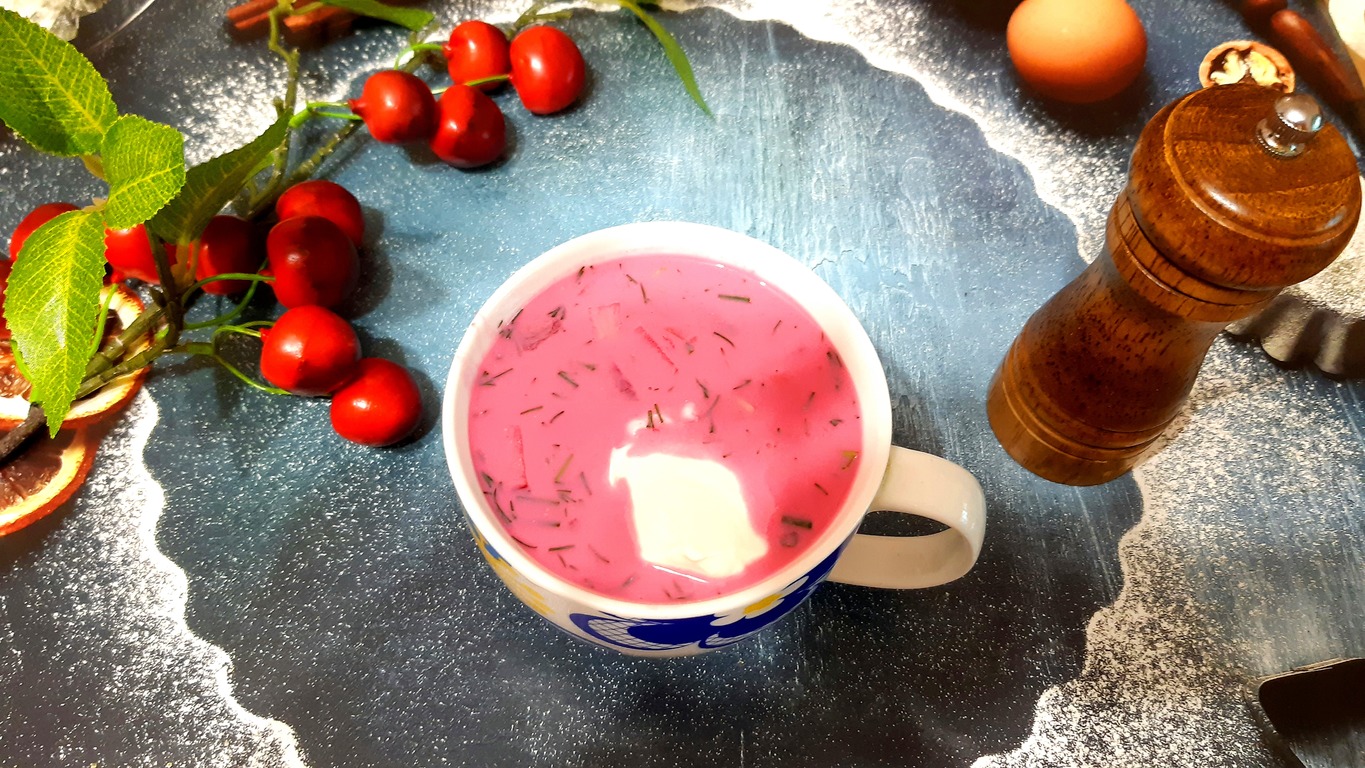 ОКРОШКА СО СВЁКЛОЙ Кулинарный рецепт смотреть онлайн