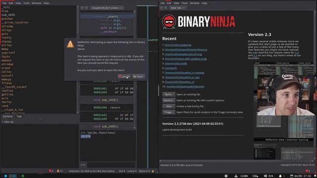 Opening Files: Binary Ninja Basics ep. 1 смотреть онлайн
