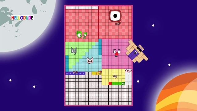 Numberblock Puzzle Tetris Game 600 ASMR SPACE Fanmade Animation смотреть онлайн