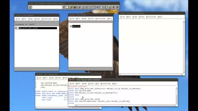 3.4 The drop and keep statements in SAS (linux) смотреть онлайн