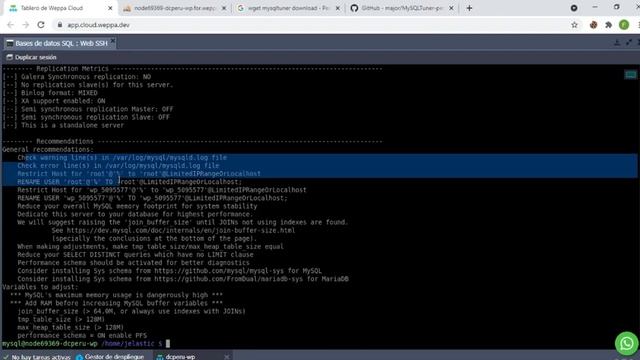 Optimización de base de datos MySQL de Wordpress en Jelastic weppa cloud смотреть онлайн
