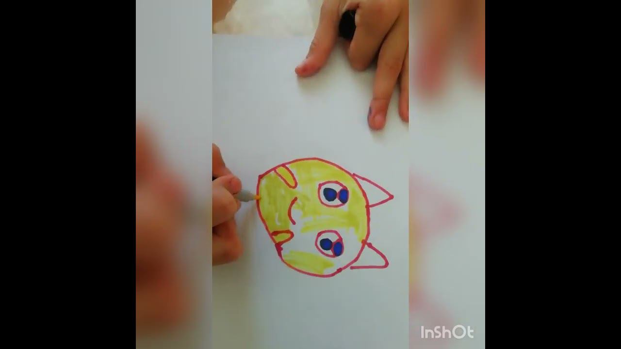Как рисовать котика С милым личиком смотреть онлайн