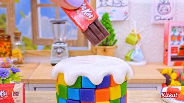 KITKAT 🍫 Miniature KITKAT Bottle Cake Decorating 🍫🍫 Satisfying 1000+ Miniature Ideas By Cakes King