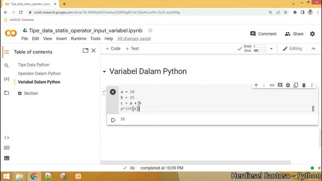 Belajar Python Tipe Data Statis, Operator, Variabel dan Input смотреть онлайн