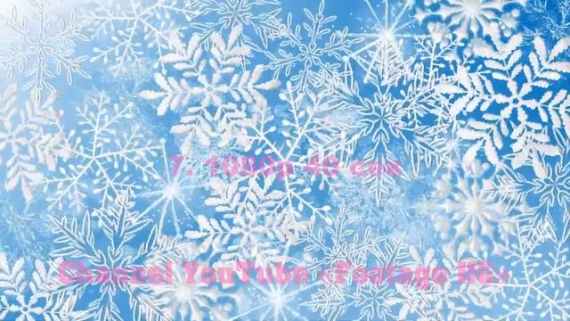 Снег, Снежинки, Зимний Footage | Background (11) 1080р