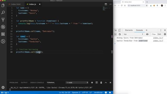 call, apply and bind method in JavaScript смотреть онлайн