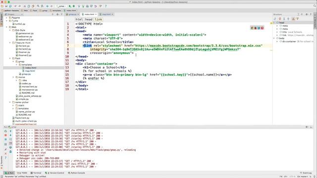 A Python Flask Web App Showing Schools with Google Maps смотреть онлайн