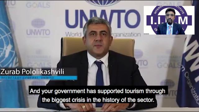 Zurab Pololikashvili, Sec-General of World Tourism Organization, on World Tourism Day 2021 [Hindi] смотреть онлайн