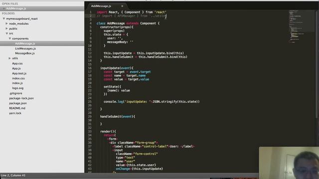 Code Share React & React Native Video 1.3 React App: Create data to backend смотреть онлайн