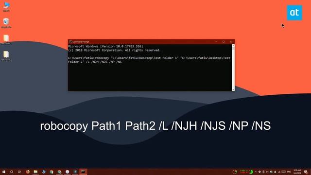 How to compare folder content from the Command Prompt on Windows 10 смотреть онлайн