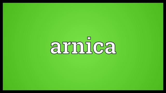 Arnica Meaning смотреть онлайн