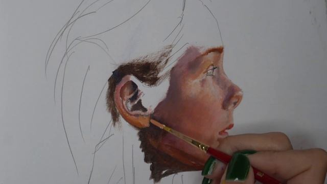 Alla Prima Oil Sketch - Time Lapse смотреть онлайн