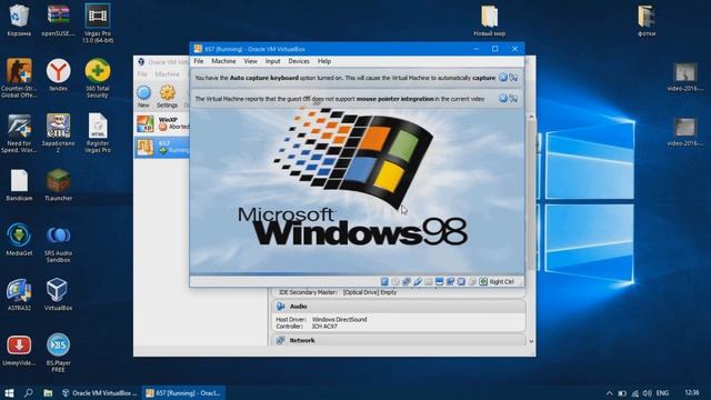 Как запустить Windows 98 на VirtualBox смотреть онлайн