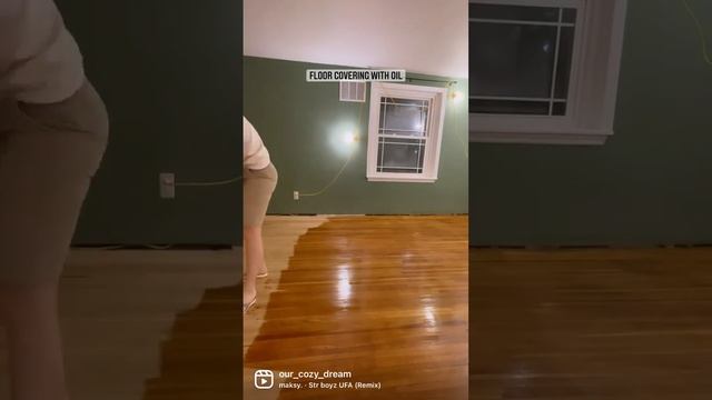 Пол после шлифовки. Покрытие маслом.. смотреть онлайн