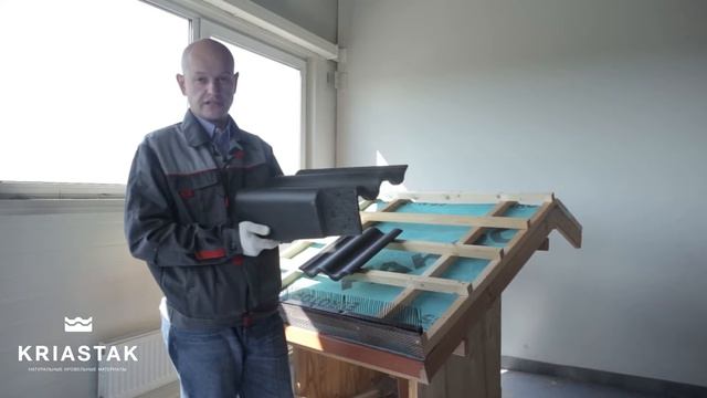 Краткая видео-инструкция по монтажу натуральной черепицы KRIASTAK. смотреть онлайн