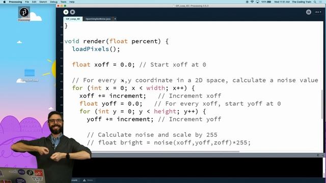Coding Challenge #137: 4D OpenSimplex Noise Loop смотреть онлайн