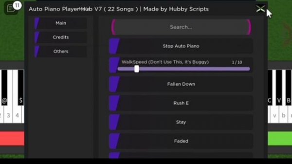 AUTO PLAY PIANO VERSION 7 SCRIPT - played at Roblox PIANO keyboard game - script link on comments
