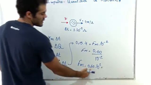 Quantidade de Movimento - 001 ( Uma Bola de Bilhar de massa 0,15 kg , inicialmente em repouso...) смотреть онлайн