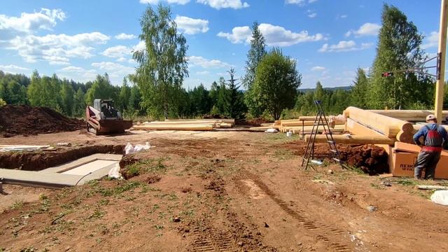 Заливка армопояса часть 2. Гидроизоляция, утепление и обратная засыпка фундамента смотреть онлайн