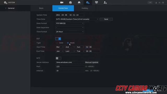 How to manually set the date and time on an NVR or DVR смотреть онлайн