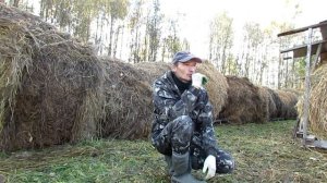 Сделал навес для сена !