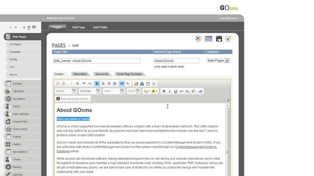 How to use the Rich Text Editor in GOcms смотреть онлайн