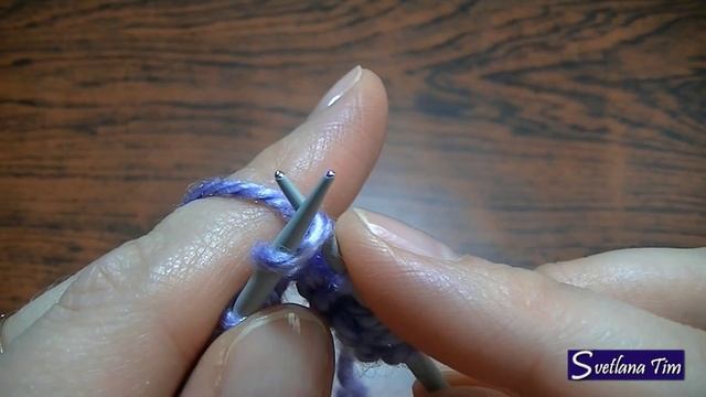 Как вязать ЛИЦЕВЫЕ ПЕТЛИ. Вязание на спицах. ЛИЦЕВАЯ ПЕТЛЯ спицами смотреть онлайн