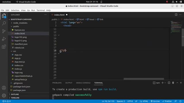 Bootstrap Carousel in React смотреть онлайн