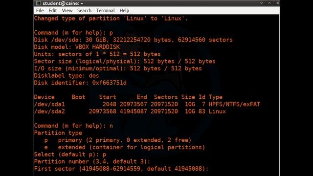LCL 13 - partitioning and formatting with fdisk and mkfs - Linux Command Line tutorial for forensic смотреть онлайн