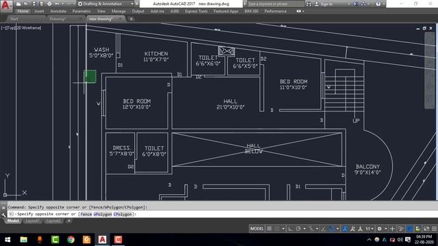 window and crossing selection - window/crossing selection toggle || Autocad Tutorial || Eduaish смотреть онлайн