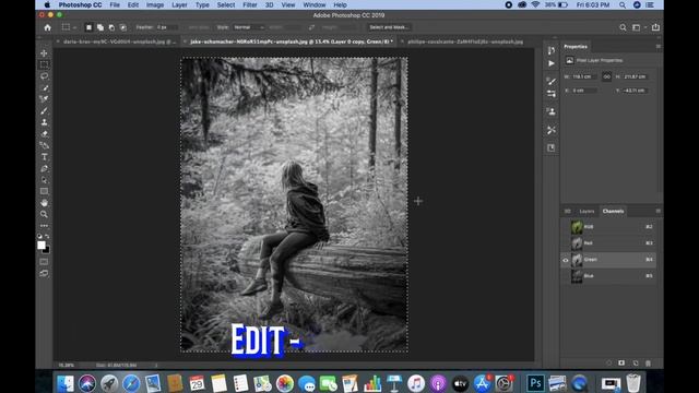 Cinematic Grey Color Greding In Photoshop || The D Photography ||